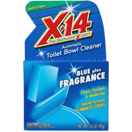 [041737268011] X-14 Blue Plus Fragrance Automatic Toilet Bowl Cleaner 1.6 oz