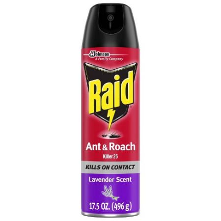 [046500739637] Raid Ant & Roach Lavender Scent Spray 17.5 oz