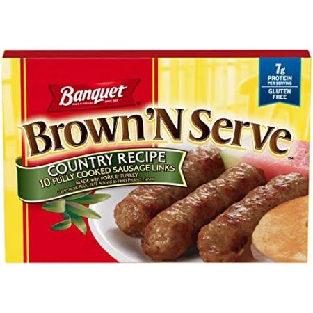 [031000267117] Banquet Brown 'N Serve Sausage Country Recipe 10 ct 6.4 oz