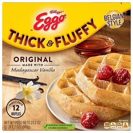 [038000578731] Kellogg's Eggo Waffles Thick & Fluffy Original Family Pack23.2 oz