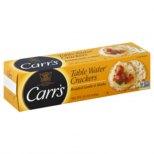 [059290571110] Carr's Original Table Water Roasted Garlic & Herbs Crackers 120 g