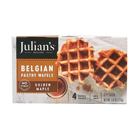 [855971002238] Julian’s Belgian Pastry Waffles Golden Maple 7.76 oz