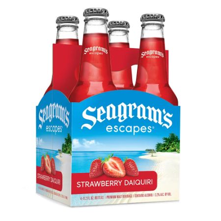 [080432802540] Seagram's Escapes Strawberry Daiquiri 4 pk 11.2 oz