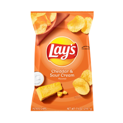 [028400152693] Lay's Cheddar & Sour Cream Potato Chips 6.5 oz