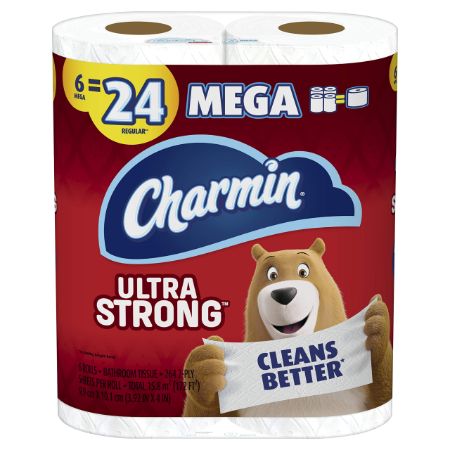 [030772041765] Charmin Ultra Strong Bathroom Tissue 242 Sheets Per Roll 6 ct