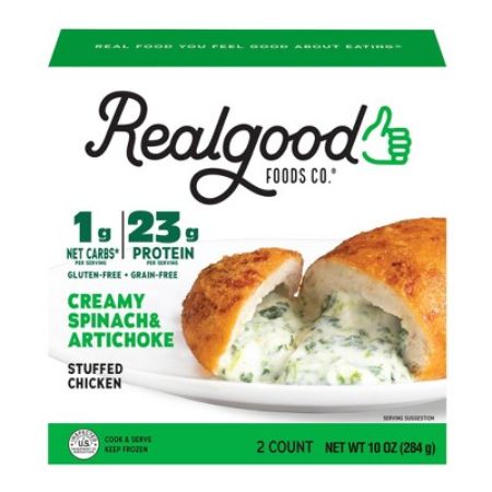 [858324006648] Realgood Creamy Spinach & Artichoke 10 oz