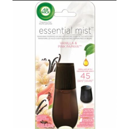 [06233800624] Air Wick Essential Mist Vanilla and Pink Papaya 0.67 oz
