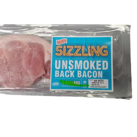 [5050668005348] Danish Sizzling Unsmoked Back Bacon Slices 8 ct 150 g